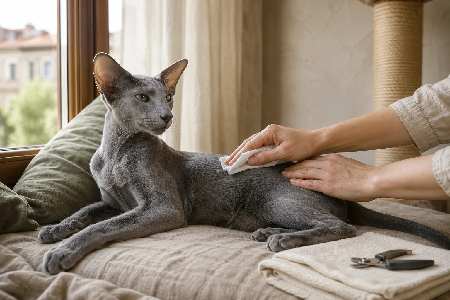 Caring for an Oriental Cat: Coat, Teeth, Claws, and Ears