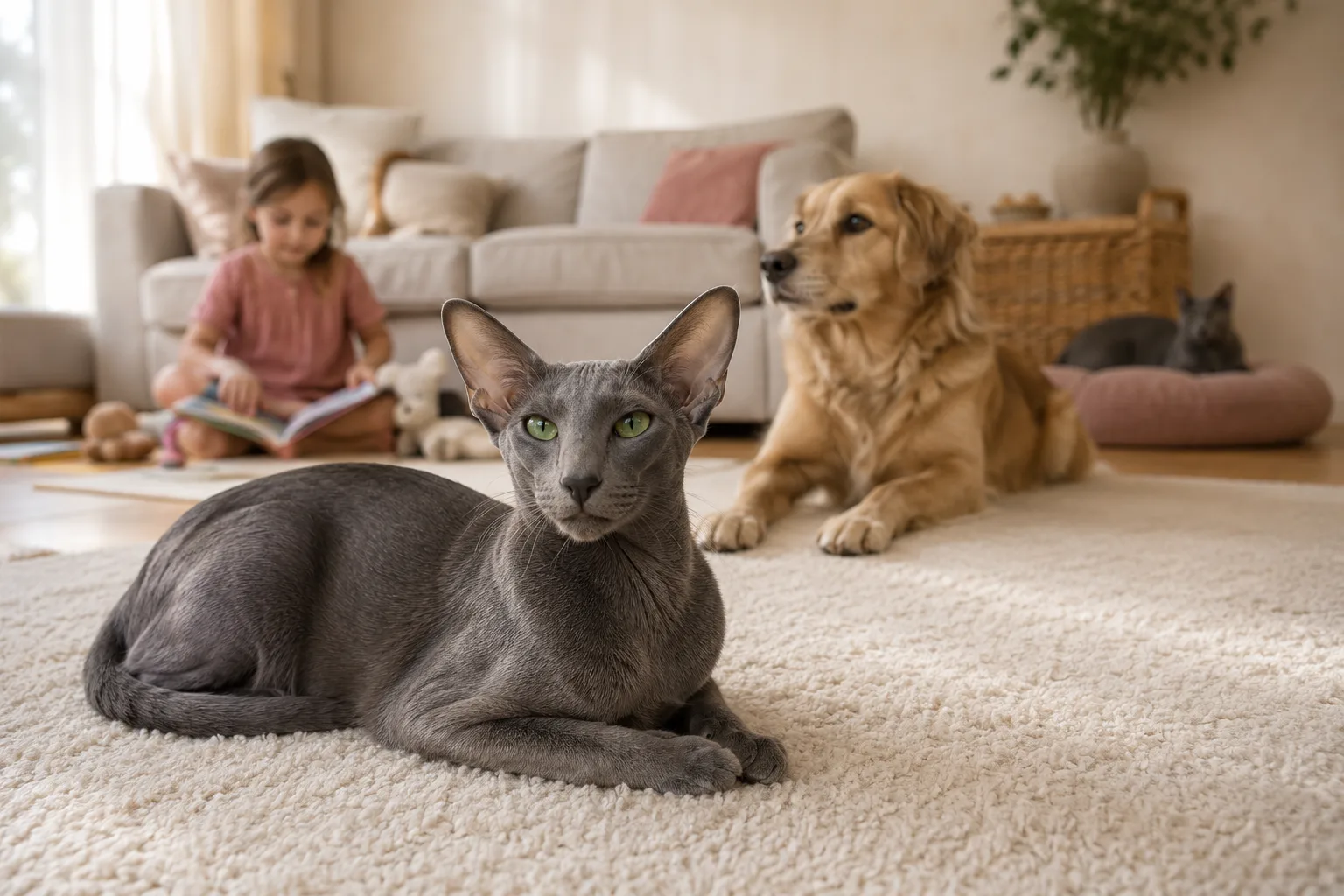 Oriental Cats with Kids, Dogs, and Other Cats: What It Actually Looks Like